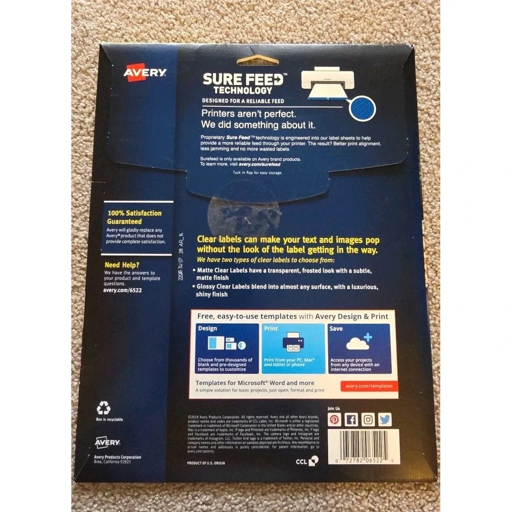 Avery product pack